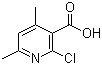 structure of CAS# 66662-48-4, 2-氯-4,6-二甲基吡啶-3-甲酸