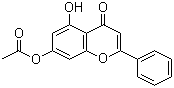 structure of CAS# 6674-40-4, 5-羟基-7-乙酰氧基黄酮