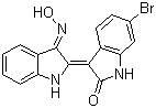 structure of CAS# 667463-62-9, (2'Z,3'E)-6-溴靛玉红-3'-肟