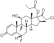 structure of CAS# 66852-54-8, 卤贝他索丙酸酯