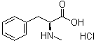 structure of CAS# 66866-67-9, N-Methyl-L-phenylalanine hydrochloride