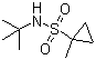 structure of CAS# 669008-25-7, N-tert-Butyl-1-methylcyclopropane-1-sulfonamide