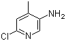 structure of CAS# 66909-38-4, 6-Chloro-4-methylpyridin-3-amine