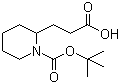 structure of CAS# 669713-96-6, N-Boc-2-piperidinepropionic acid