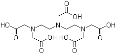 structure of CAS# 67-43-6, 二乙烯三胺五醋酸