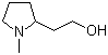 structure of CAS# 67004-64-2, 1-Methyl-2-pyrrolidineethanol