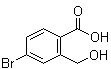 structure of CAS# 670256-21-0, 4-Bromo-2-(hydroxymethyl)benzoic acid