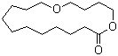 structure of CAS# 6707-60-4, 12-Oxahexadecanolide