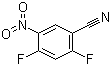 structure of CAS# 67152-20-9, 2,4-二氟-5-硝基苯腈
