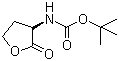 structure of CAS# 67198-86-1, (R)-2-氧代四氢呋喃-3-基氨基甲酸叔丁酯