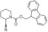 structure of CAS# 672310-10-0, 2-氰基-1-哌啶甲酸 9H-芴-9-基甲酯