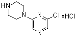 CAS 登录号：67250-10-6, 2-氯-6-(1-哌嗪基)吡嗪盐酸盐