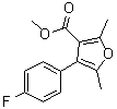 CAS 登录号：672930-43-7, 4-(4-氟苯基)-2,5-二甲基-3-呋喃羧酸甲酯