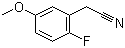 structure of CAS# 672931-28-1, 2-Fluoro-5-methoxybenzeneacetonitrile