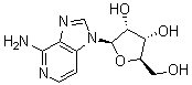 structure of CAS# 6736-58-9, 4-氨基-1-beta-D-呋喃核糖基-1H-咪唑并[4,5-c]吡啶