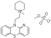 CAS # 67361-05-1, 1-Methyl-1-[2-(10H-pyrido[3,2-b][1,4]benzothiazin-10-yl)ethyl]piperidinium methyl sulfate