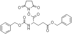 structure of CAS# 67413-34-7, (S)-5-[(2,5-二氧代-1-吡咯烷基)氧基]-5-氧代-4-[[(苯基甲氧基)羰基]氨基]戊酸苯甲酯