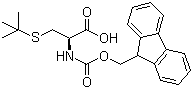 CAS # 67436-13-9, Fmoc-S-tert-butyl-L-cysteine, N-(9-Fluorenylmethyloxycarbonyl)-S-tert-butyl-L-cysteine, Fmoc-Cys(tBu)-OH