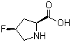 structure of CAS# 6745-32-0, (2S,4S)-4-Fluoropyrrolidine-2-carboxylic acid
