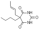 CAS # 67526-22-1, 5-(2-Buten-1-yl)-5-butyl-2,4,6(1H,3H,5H)-pyrimidinetrione, NSC 125786