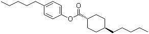 structure of CAS# 67589-72-4, 反式-4-戊基环己基甲酸 4-戊基苯酯