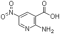 structure of CAS# 6760-14-1, 2-Amino-5-nitronicotinic acid