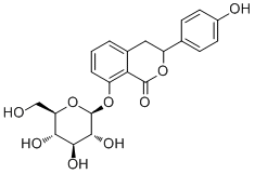 CAS 登录号：67600-94-6, 绣球酚 8-O-葡萄糖甙