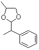 structure of CAS# 67634-23-5, 4-Methyl-2-(1-phenylethyl)-1,3-dioxolane
