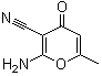 CAS # 67643-16-7, 2-Amino-6-methyl-4-oxo-4H-pyran-3-carbonitrile