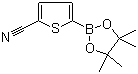 CAS # 676501-85-2, 5-Cyanothiophene-2-boronic acid pinacol ester, 5-(4,4,5,5-Tetramethyl-1,3,2-dioxaborolan-2-yl)-2-thiophenecarbonitrile