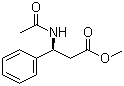 CAS 登录号：67654-58-4, (S)-N-乙酰基-beta-苯丙氨酸甲酯, (S)-3-乙酰氨基-3-苯丙酸甲酯