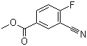 structure of CAS# 676602-31-6, 3-氰基-4-氟苯甲酸甲酯