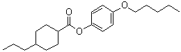 CAS # 67679-52-1, 4-Propylcyclohexanecarboxylic acid 4-(pentyloxy)phenyl ester