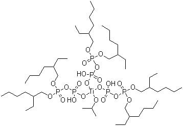 CAS 登录号：67691-13-8, 异丙基三(二辛基焦磷酸酰氧基)钛酸酯