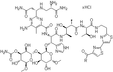 CAS 登录号：67763-87-5, 盐酸博来霉素