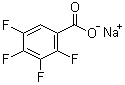 structure of CAS# 67852-79-3, 2,3,4,5-四氟苯甲酸钠盐