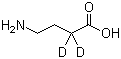 structure of CAS# 67910-98-9, 4-氨基丁酸-2,2-D2