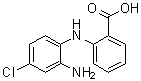 structure of CAS# 67990-66-3, 2-(2-氨基-4-氯苯胺基)苯甲酸