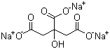 structure of CAS# 68-04-2, Sodium citrate