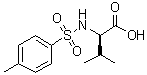 CAS # 68005-71-0, N-Tosyl-D-valine, (2R)-3-Methyl-2-[[(4-methylphenyl)sulfonyl]amino]butanoic acid, N-(p-Tolylsulfonyl)-D-valine