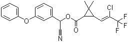 structure of CAS# 68085-85-8, Cyhalothrin