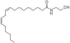 structure of CAS# 68171-52-8, N-Linoleoylethanolamine