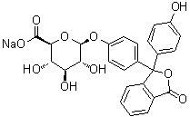 structure of CAS# 6820-54-8, 酚酞 beta-D-葡糖苷酸钠盐