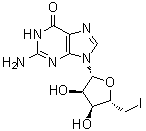 CAS 登录号：68200-68-0, 5'-脱氧-5'-碘鸟苷