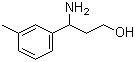 structure of CAS# 68208-22-0, 3-氨基-3-(3-甲基苯基)-1-丙醇