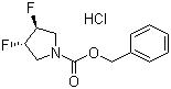 structure of CAS# 682359-79-1, (3R,4R)-N-Cbz-3,4-二氟吡咯烷盐酸盐
