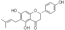 structure of CAS# 68236-13-5, 6-Prenylnaringenin