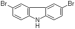 structure of CAS# 6825-20-3, 3,6-二溴咔唑