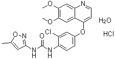 structure of CAS# 682745-41-1, Tivozanib 单盐酸盐一水合物