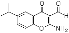 structure of CAS# 68301-82-6, 2-氨基-6-异丙基-4-氧代-4H-1-苯并吡喃-3-甲醛